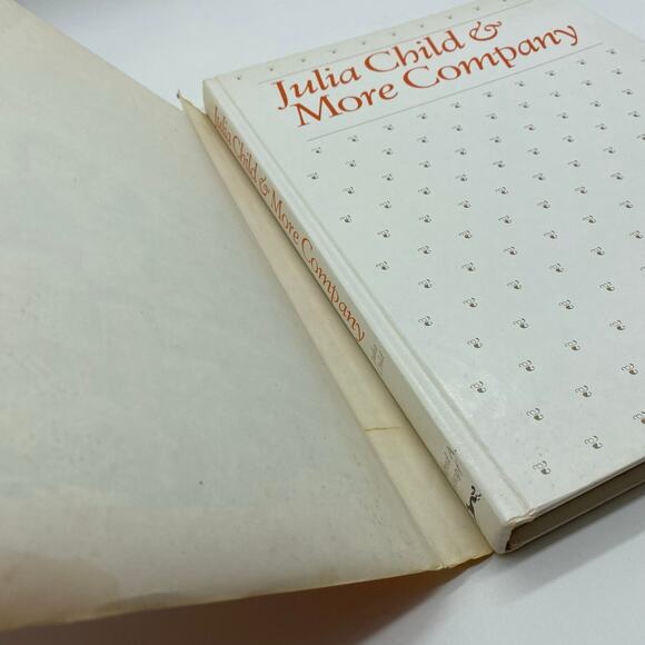 Julia Child & More Company Cookbook First Edition 1979 Orange Hardback - Picture 5 of 14